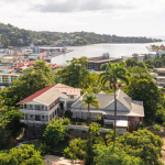 The Calvary drone view of house
