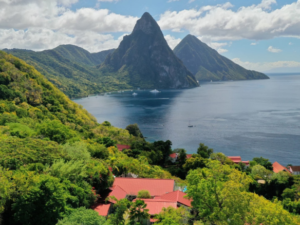 st lucia real estate mango point villa piton views