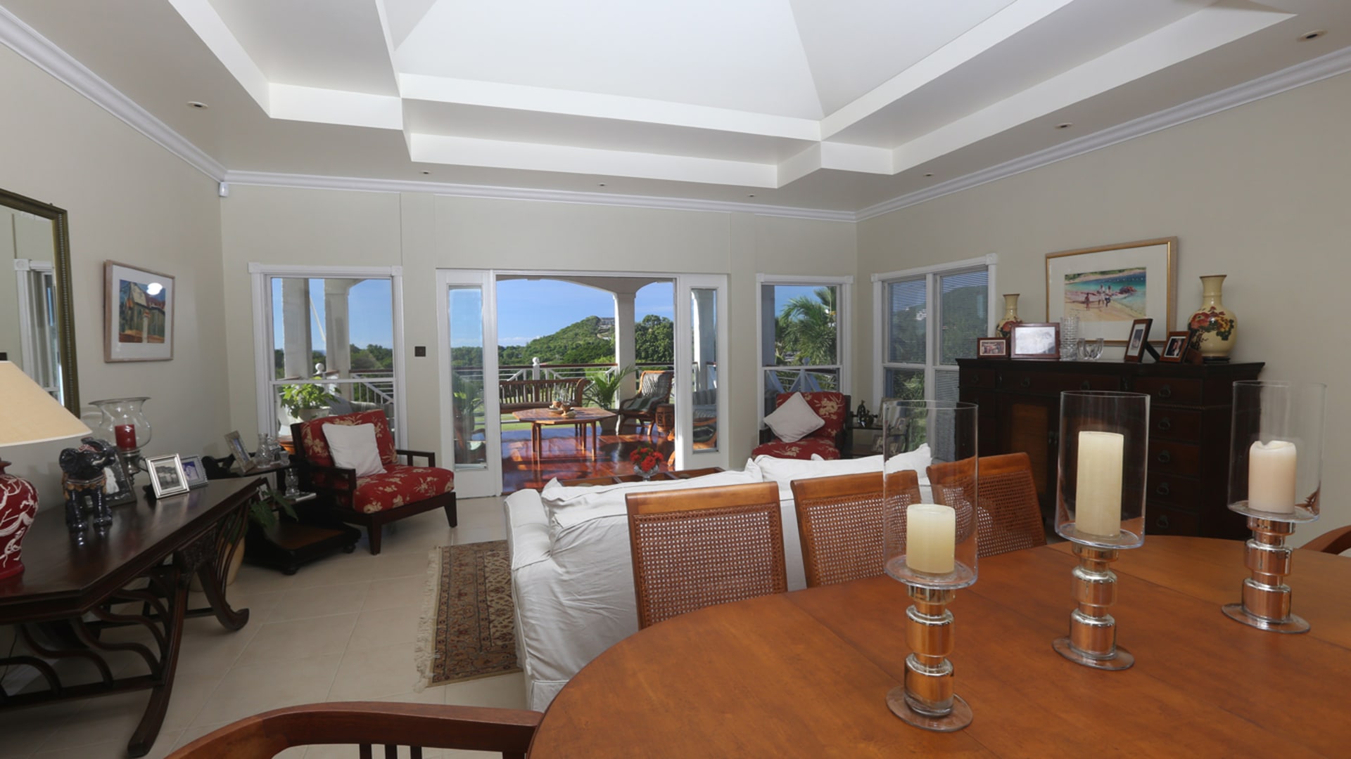 st lucia real estate no 2 Golf ridge villadinning room